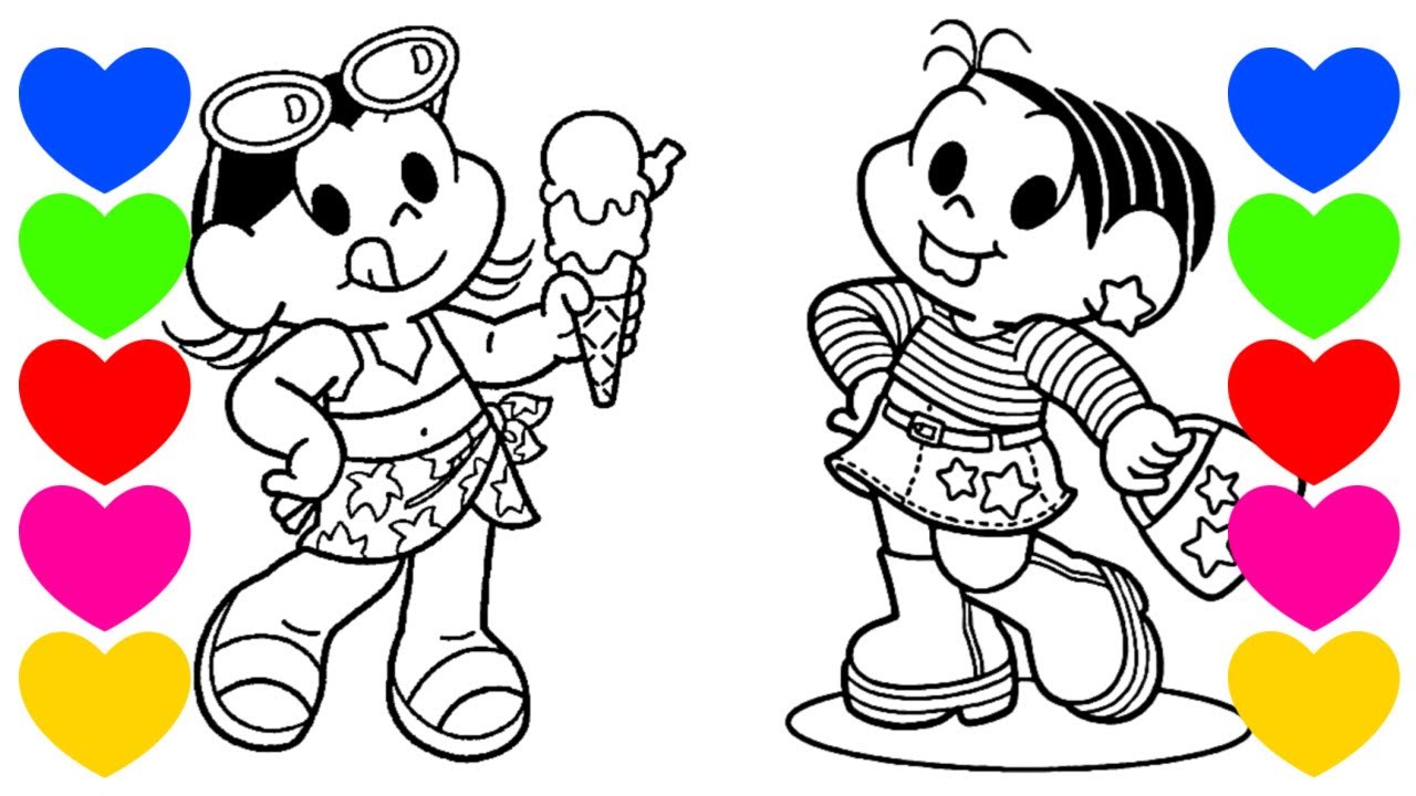 Turma MÃ´nica  Monica para colorir, Turma da monica colorir, Desenhos para  colorir