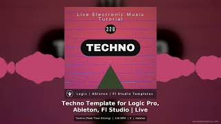 Techno Template for Ableton Live Peak Time Driving Electronic Music
