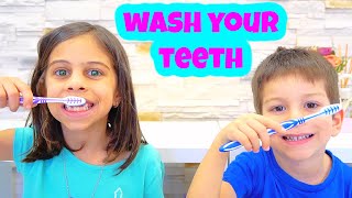 This Is The Way Song I Brush Your Teeth Song With Nursery Rhymes Kid Songs