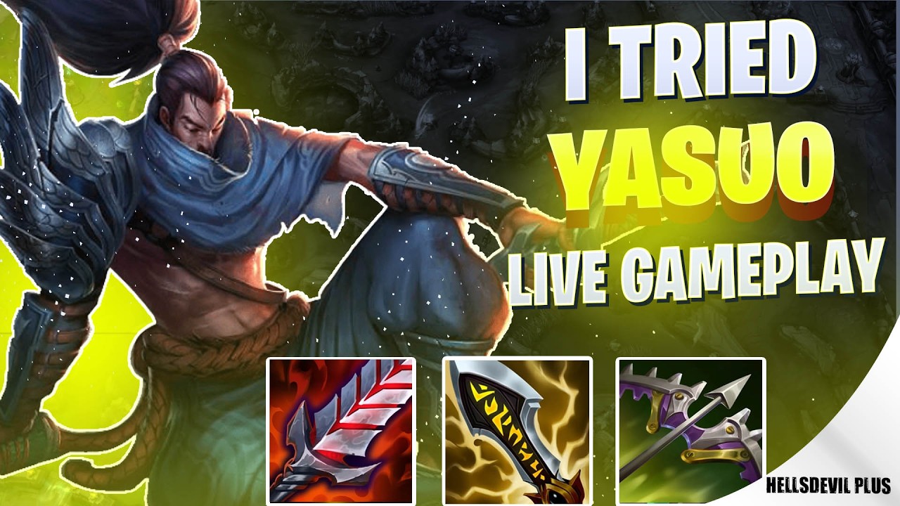 Я попробовал Ясуо, и это было ОЧЕНЬ напряжённо! - Геймплей Wild Rift HellsDevil Plus