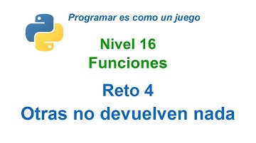 Programar en Python - Nivel 16 - Reto 4 - Funciones que no devuelven nada