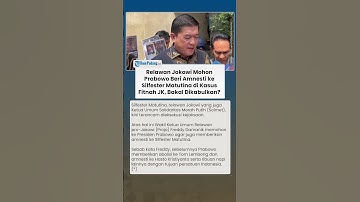 PROJO MOHON KE PRABOWO! Berharap Silfester Matutina Dapat Amnesti seusai Kini Terancam Dipenjara