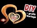 Geschenkidee zum Valentinstag aus Holz + Gratis Sägevorlage | Scroll Saw Project Free Template