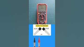 NPN or PNP transistor | how to identify using digital tester #tutorial