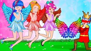 Princess Lost Angel Wings | Hilarious Cartoon Animation