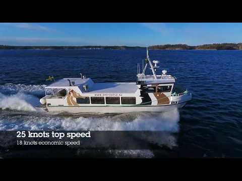 Shipsforsale Sweden, aluminium passenger boat Tess for sale.