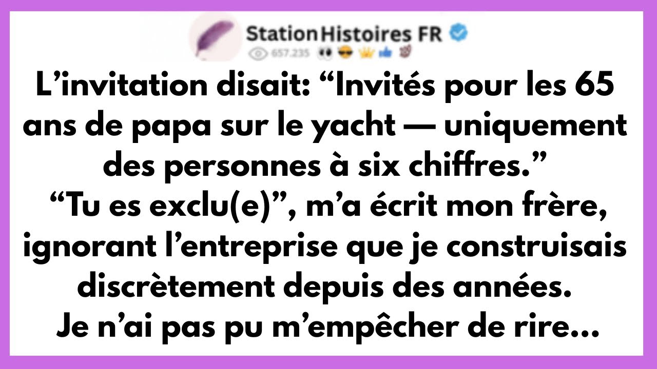 Mon Frère Avait Prévu De M’exclure Des 65 Ans De Papa. Il Était Loin De Se Douter Que La Fête…