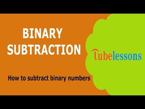 Binary subtraction | subtraction of binary numbers | binary subtraction rules