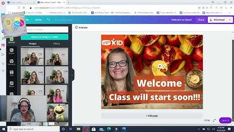 How to create VIPKid opening slide for ManyCam