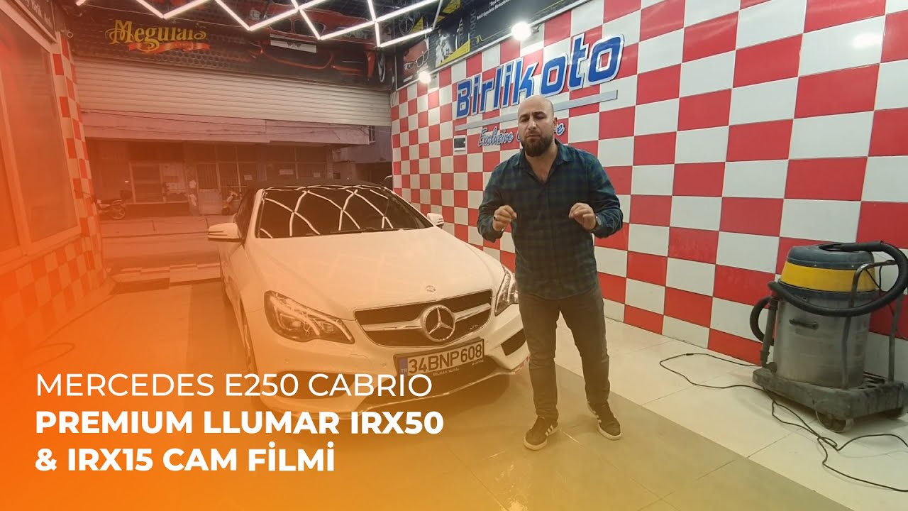 Mercedes E250 Cabrio // Premium LLumar IRX50 & IRX15 Cam Filmi