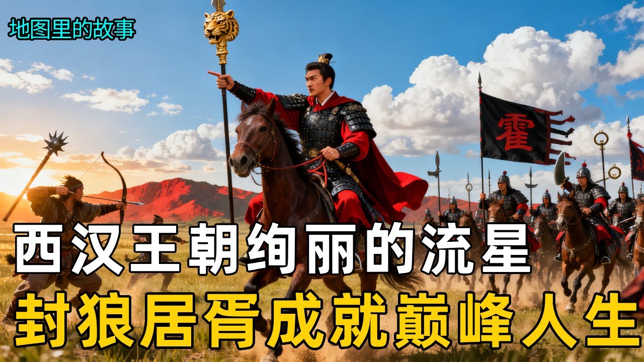 一口气看完中国古代武将天花板——霍去病。三次战役创造历史中无法完成的奇迹，率领一万骑兵打断匈奴人的脊梁！封狼居胥成就自己的巅峰人生！【地图里的 ...