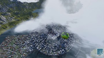 Procedural  City Logo - CASA, Connected Environments Logo in CityEngine and Lumion