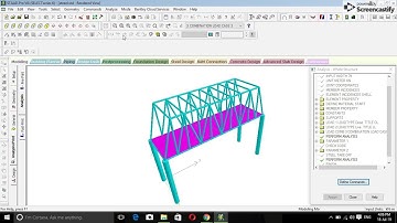 Design of a steel truss bridge in stadd pro.