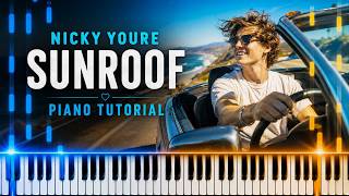 Nicky Youre Sunroof Piano Tutorial! (Beginner)