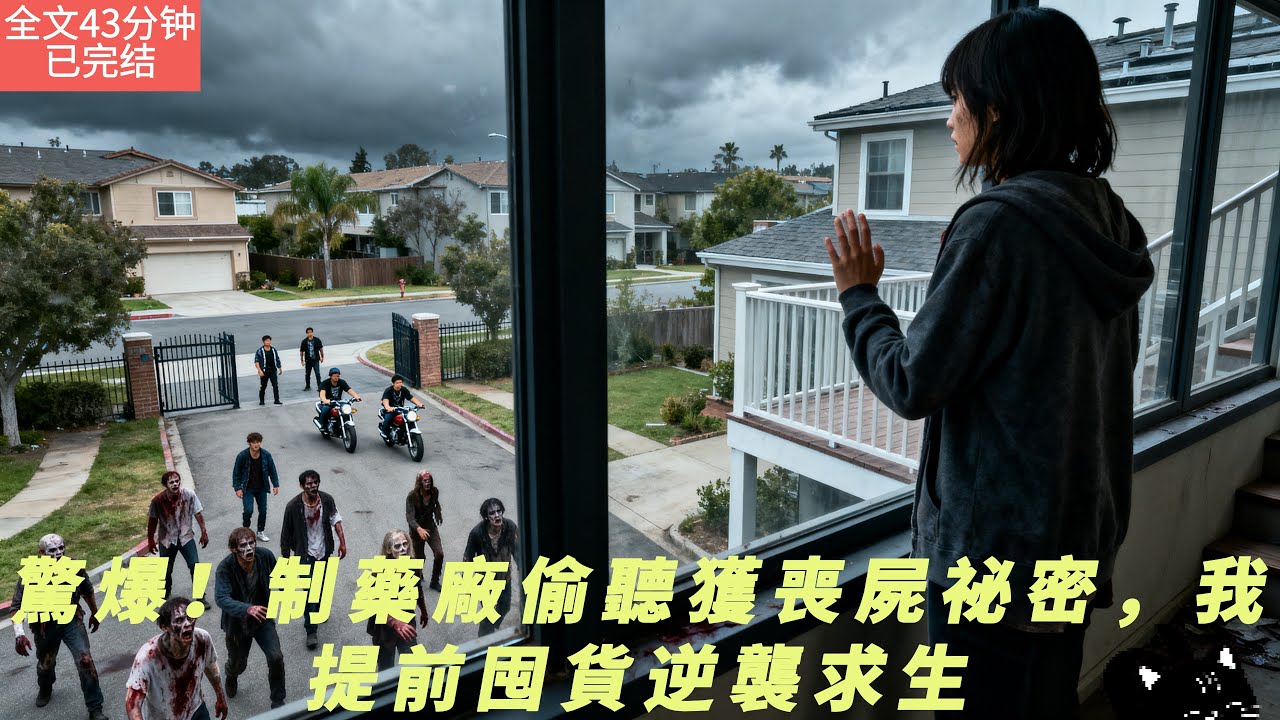 【全文四十三分鐘已完結|一口氣看末世生存系列】驚爆！制藥廠偷聽獲喪屍祕密，我提前囤貨逆襲求生