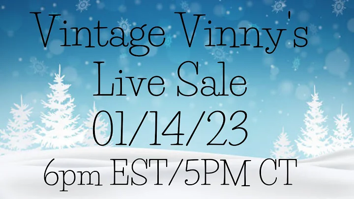 Vintage Vinny's Weekly Live Sale