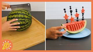 Master Chefs Tricks To Cut and Peel Fruits and Veggies 🍉 @5MinuteCraftsFAMILY