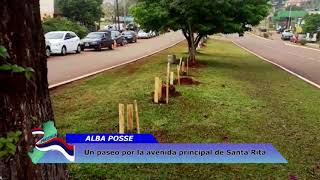 ALBA POSSE: Un paseo por la avenida principal de Santa Rita. LUCAS GERARDO GERHARDT Intendente.