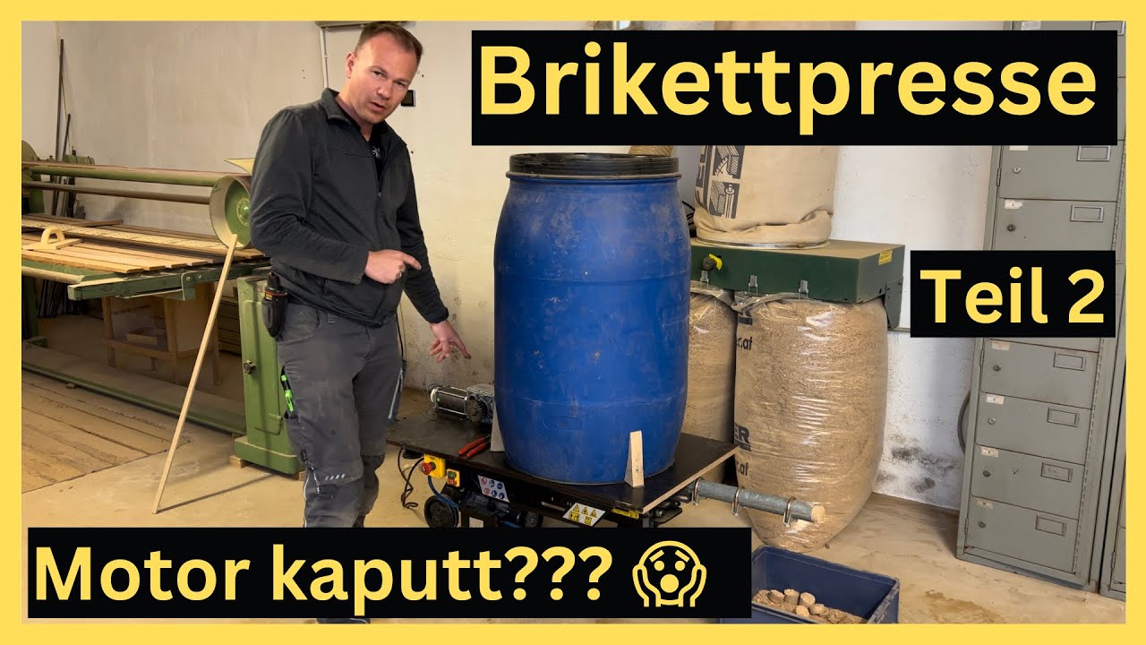 Brikettpresse DIY Teil 2. made by Kreativ Wood