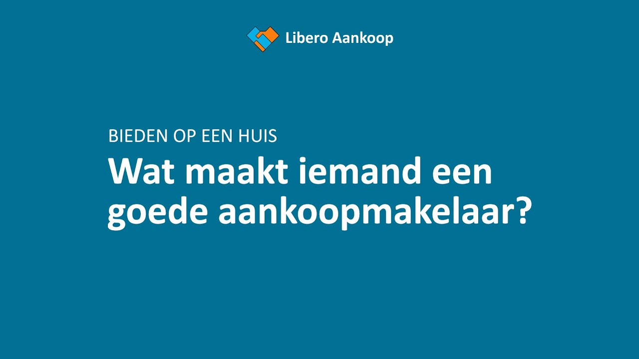 Wat maakt iemand een goede aankoopmakelaar? YouTube