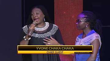 Kansiime Anne and Yvonne ChakaChaka on #iamkansiime stage. Kansiime Anne. African comedy