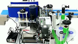 TECHTONGDA Automatic Round Bottle Labeling Machine: High-Speed Label Applicator with Date Printer