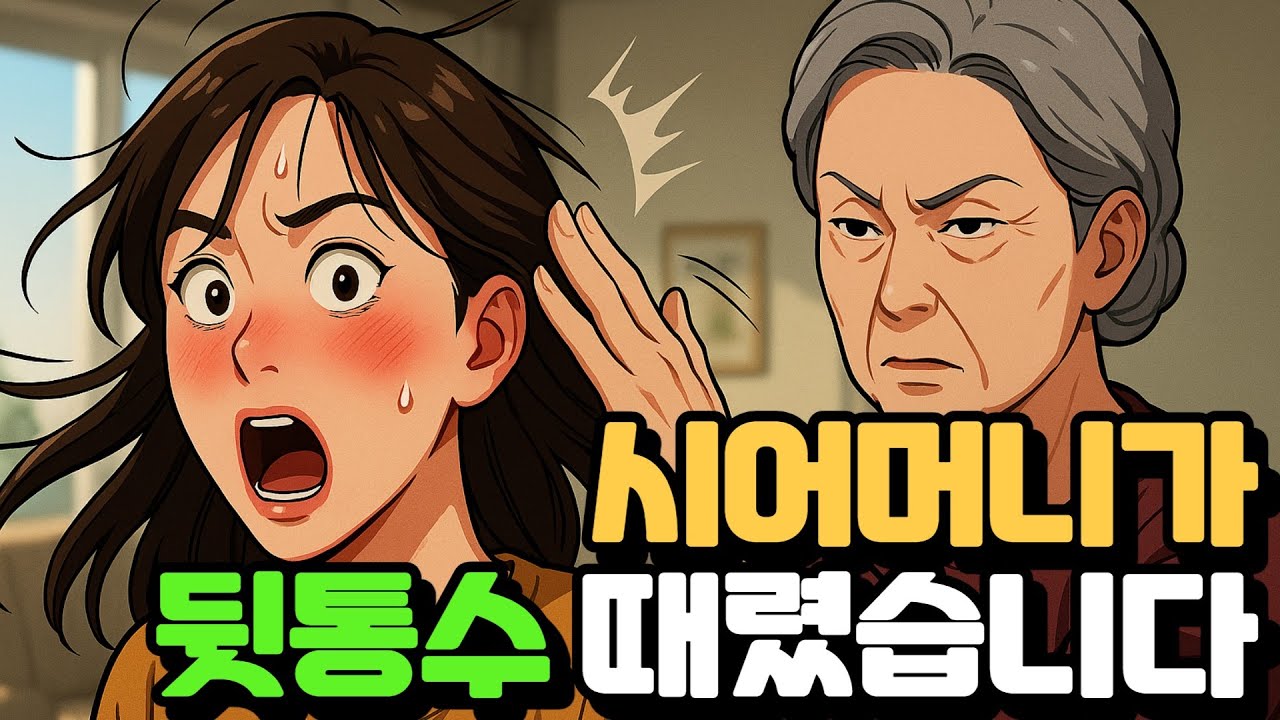 시어머니가 제 뒷통수를 쳤습니다… 그런데 사과하라네요?