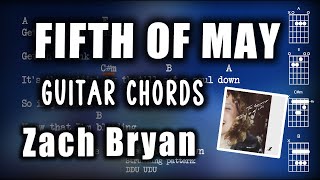 How to play Fifth of May like Zach Bryan - Guitar Playalong