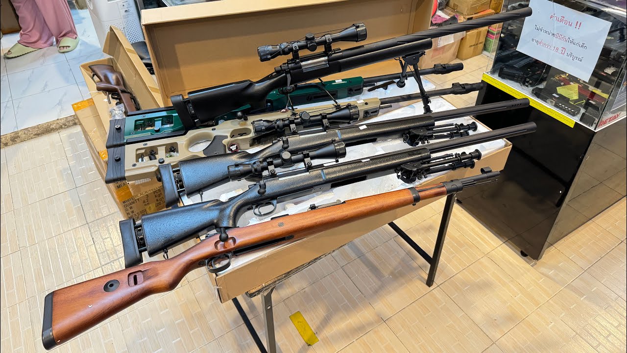 มาแล้ว 💗💕สโนวูฟ M24 Snow Wolf อัพเกรด V.2024และเพื่อนๆอีกหลายรุ่น เช่น Kar98 BARRATT M82A1 & SW 025