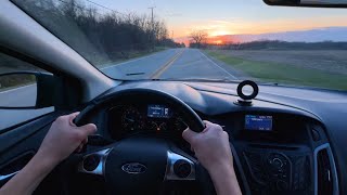2012 Ford Focus SE Sunset Road - POV TEST DRIVE 