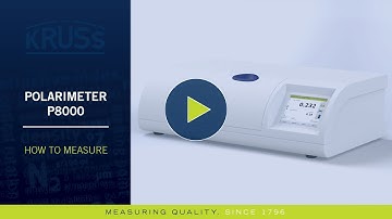 Polarimeter P8000 series – How to measure