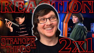 FIRST TIME watching STRANGER THINGS 2x1 Reaction/Review!