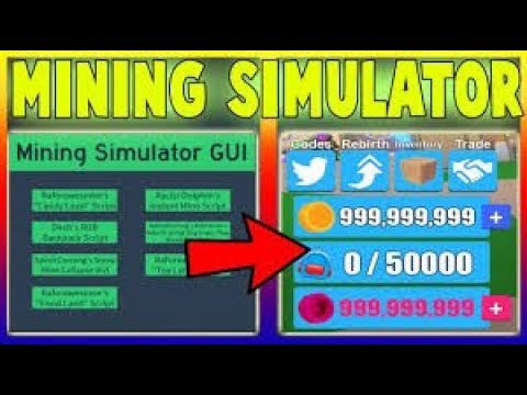 Unlimited Money New Mining Simulator Hack Gui Instant Mine Auto