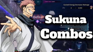 Ryomen Sukuna Combos | Jujutsu Kaisen Cursed Clash