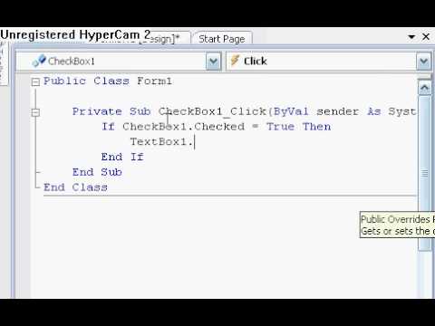 Visual Basic 2008 Tutorials Five - Hide and Show Functions