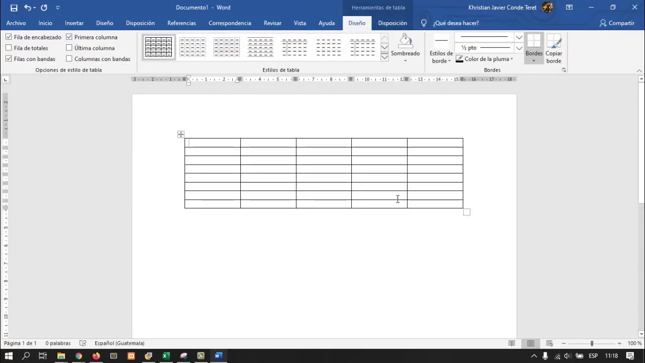Tema 2 Añadir hojas a Word y Uso de tablas 3RA UNIDAD YouTube