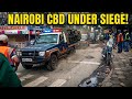 NO GO ZONE! Police Storm Nairobi CBD in Full Force over Fuel Price Demonetisation