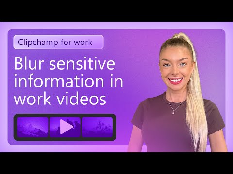 How to blur sensitive information in work videos