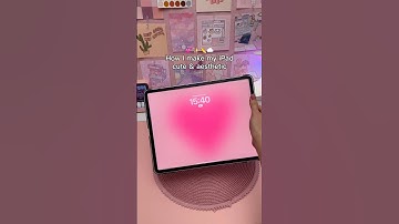 how I make my iPad cute & aesthetic 💗 homescreen tutorial | widgets | iPad apps | procreate