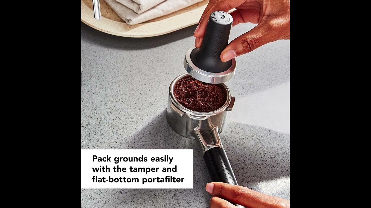 KitchenAid MACCHINA CAFFÈ ESPRESSO - ARTISAN - GHISA NERO 5KES6503EBK