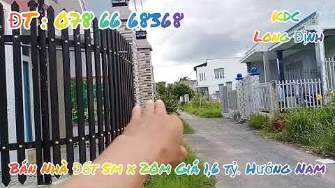 Đã Bán Nhà Đất KDC Long Định Huyện Cần Đước tỉnh Long An Zalo"0786668368"