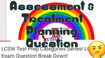 Categories on LCSW Exam Series | Assessment & Treatment | Test Prep Question Break Down by LCSW