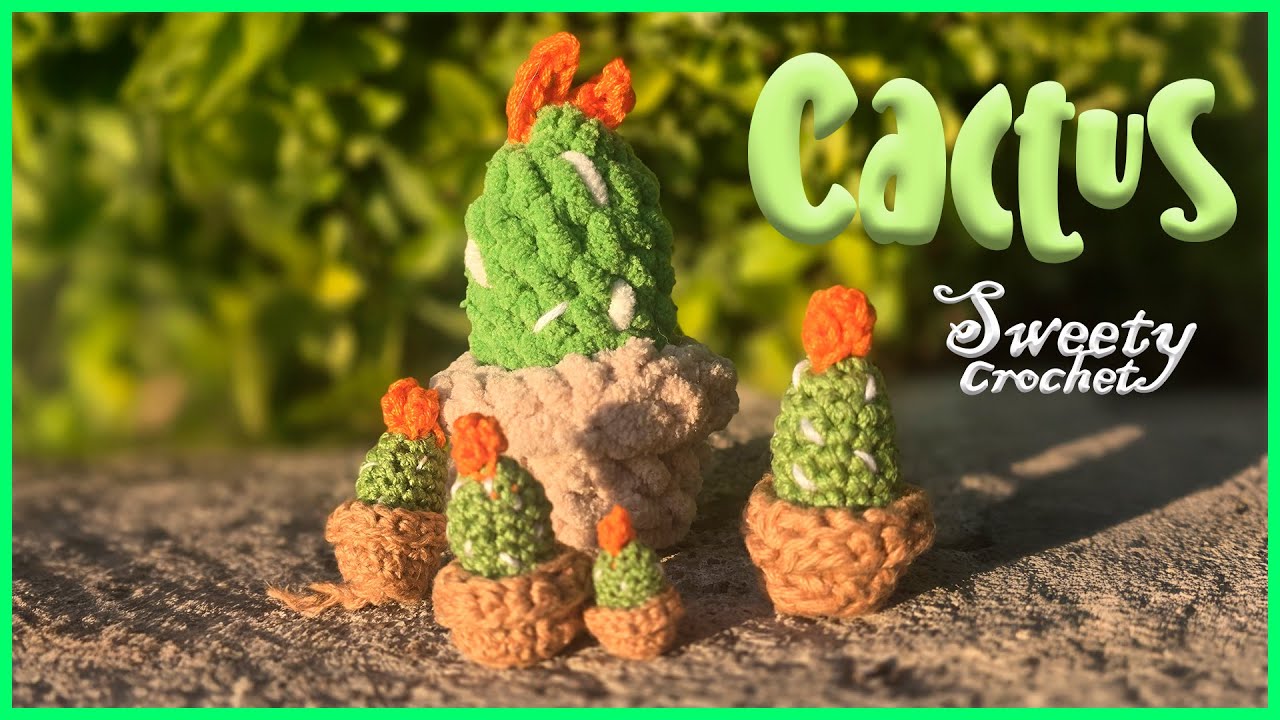 Amigurumi para principiantes Cactus 🌵 (patrón gratuito incluido)