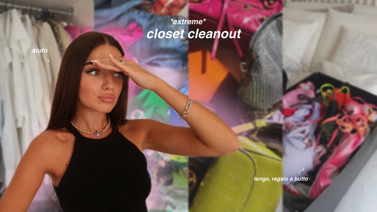 Decluttering armadio | Tengo, regalo e butto i miei vestiti 🧺 | federica
