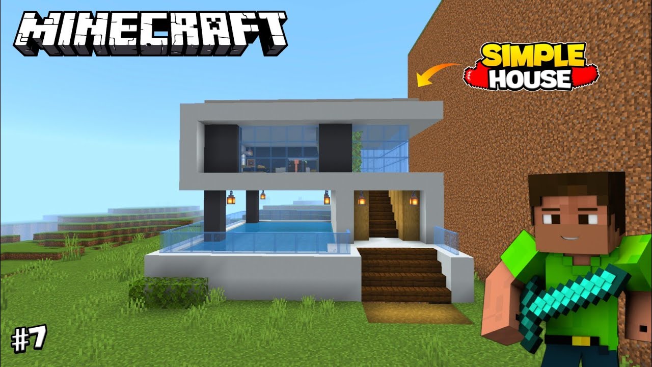 Simple House in Minecraft | Minecraft Gameplay # 7 😍 - YouTube