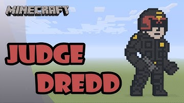Minecraft: Pixel Art Tutorial and Showcase: Judge Dredd
