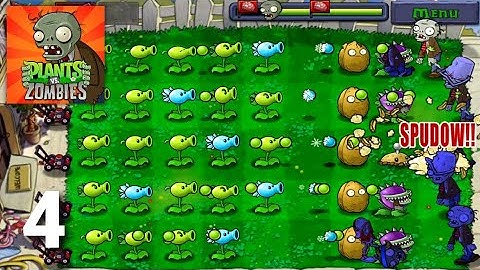 Plants vs Zombies Gameplay Walkthrough Part 4 (ios Android)