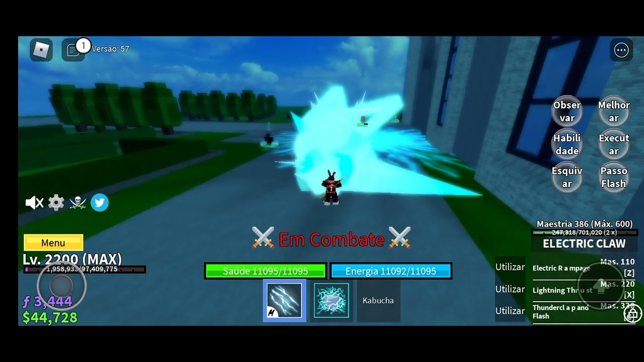 combo rumble awk + elétrick claw :super uman + foice - YouTube