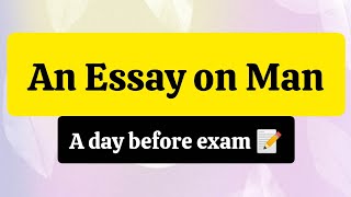 An Essay on man - Alexander Pope 
