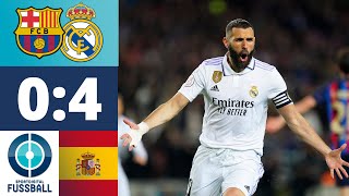 Benzema-Hattrick! Real demontiert Barca und zieht ins Pokalfinale ein | FC Barcelona - Real Madrid